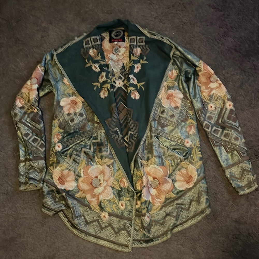 Johnny Was embroidered jacket. New no tags. Wore it once. Excellent condition!